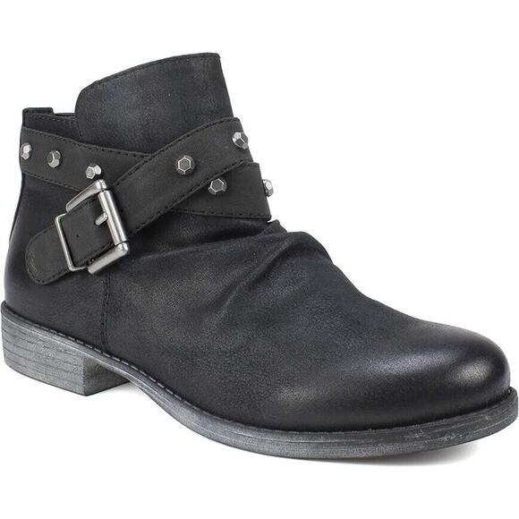 WHITE MOUNTAIN Shoes SAVANT Women's Boot, BLACK/WAXY/FABRIC, 8 M - Picture 1 of 6